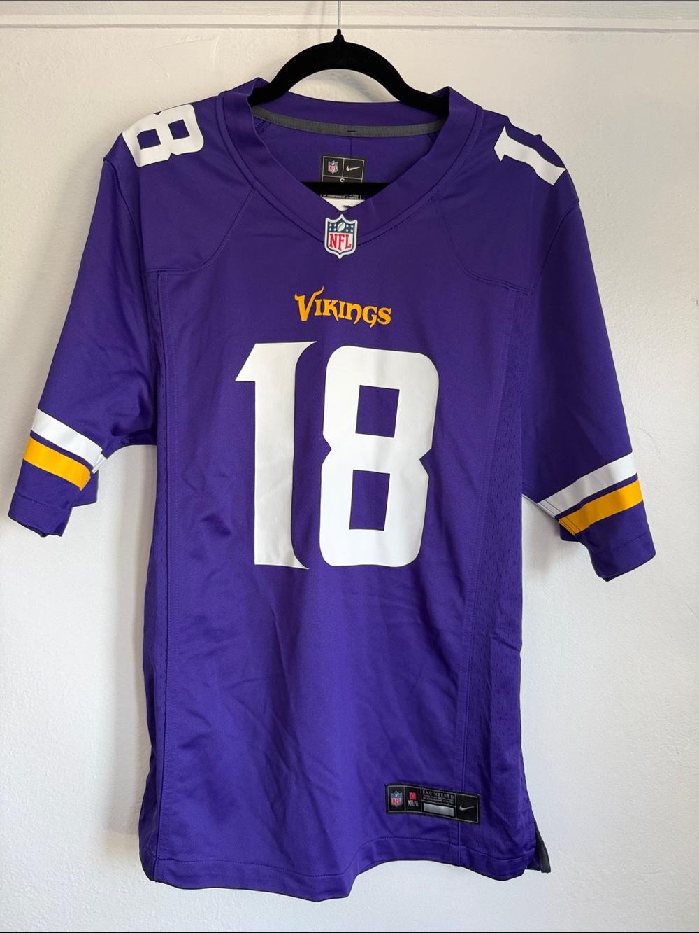 Justin Jefferson Minnesota Vikings Nike Player Game Jersey - Purple Small